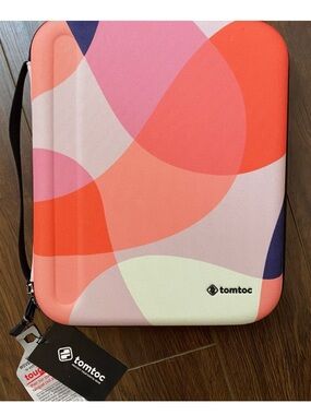 TOMTOC iPad/iPad Air hard side case with storage and handle. Brand new with tags
